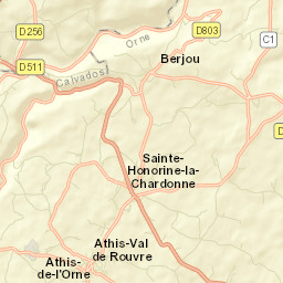 Athis-de-l'Orne Street Map