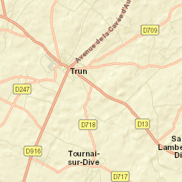 Trun Street Map