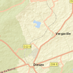 Dieuze Street Map
