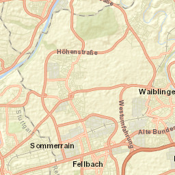 Stuttgart Mühlhausen Street Map