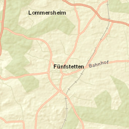 Fünfstetten Street Map