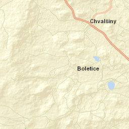 Chvalšiny Street Map