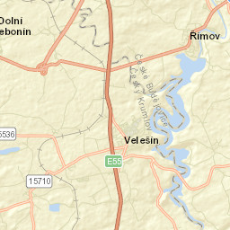 Velešín Street Map