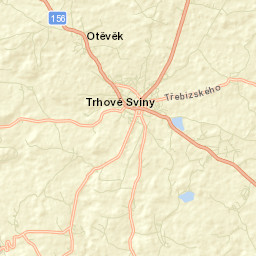 Trhové Sviny Street Map