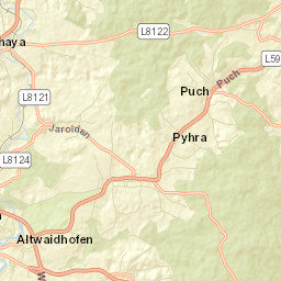 Politischer Bezirk Waidhofen an der Thaya Street Map