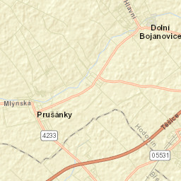 Prušánky Street Map
