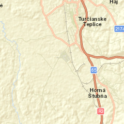Turčianske Teplice Street Map