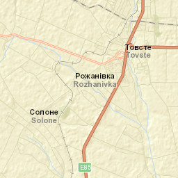 Tovste Street Map