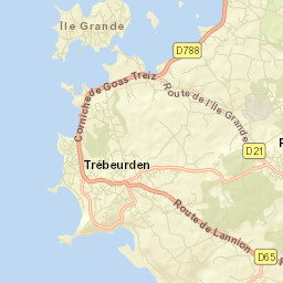 Pleumeur-Bodou Street Map