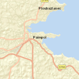 Ploubazlanec Street Map