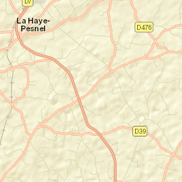 La Haye-Pesnel Street Map