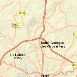 La Lande-Patry Street Map
