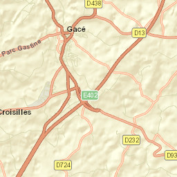 Gacé Street Map