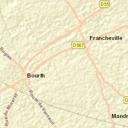 Francheville Street Map