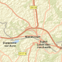 Nonancourt Street Map