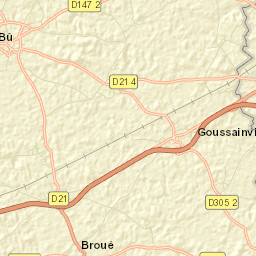 Bû Street Map