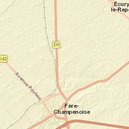 Fère-Champenoise Street Map