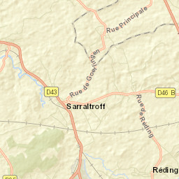 Réding Street Map