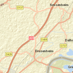 Drusenheim Street Map