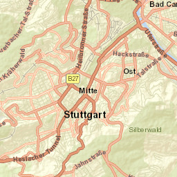 Stuttgart-Ost Street Map