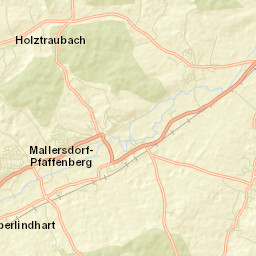 Mallersdorf-Pfaffenberg Street Map