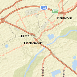 Plattling Street Map