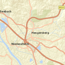 Hengersberg Street Map