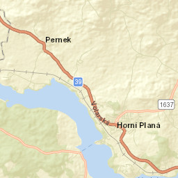 Horní Planá Street Map