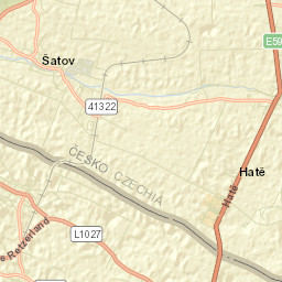 Šatov Street Map