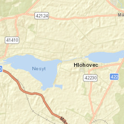 Hlohovec Street Map