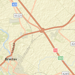 Břeclav Street Map