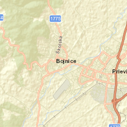 Prievidza Street Map