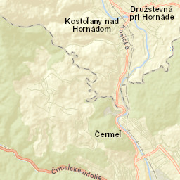 Kavečany Street Map