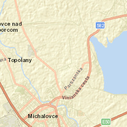 Michalovce Street Map