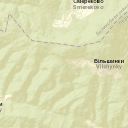 Perechyn Raion Street Map