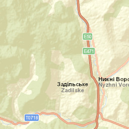 Volovets Raion Street Map