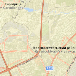 Gorodishche Volgograd Oblast Street Map