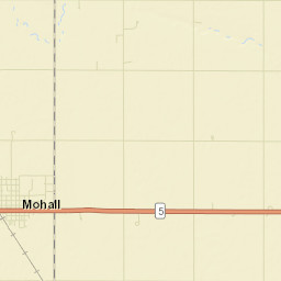 Mohall Street Map