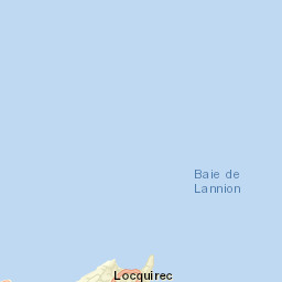 Locquirec Street Map