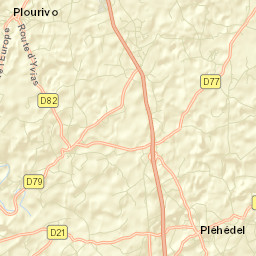 Plourivo Street Map