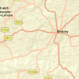 Brécey Street Map