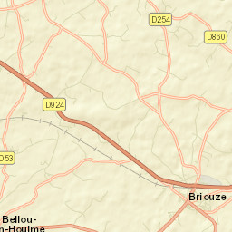 Briouze Street Map