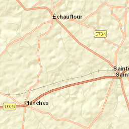 Sainte-Gauburge-Sainte-Colombe Street Map