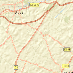 Aube-sur-Rîle Street Map