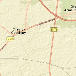 Chevry-Cossigny Street Map