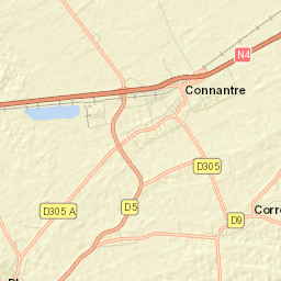 Connantre Street Map