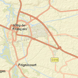 Frignicourt Street Map