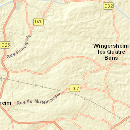 Wingersheim Street Map