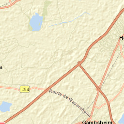Herrlisheim Street Map