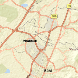 Bühl Street Map